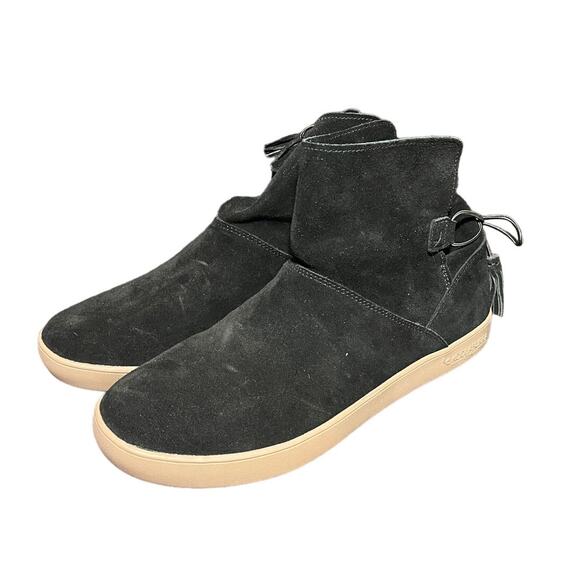 Koolaburra by UGG Skyller Black Boots Suede size 11 Suede Bow Tassel Booties - Picture 1 of 8